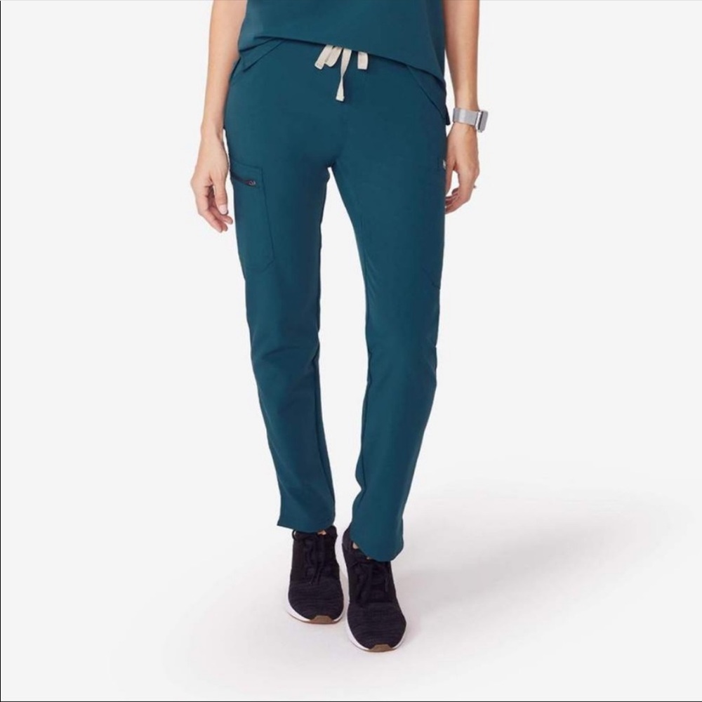 FIGS Yola Skinny Scrubs (SM) - Caribbean Blue